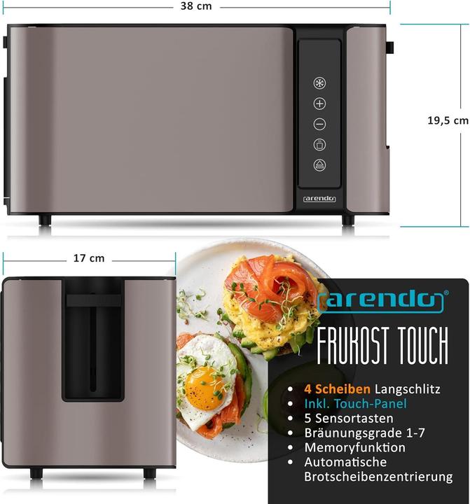 Actual product image Arendo Küchen-Set mit Wasserkocher & Toaster (1.50 l)