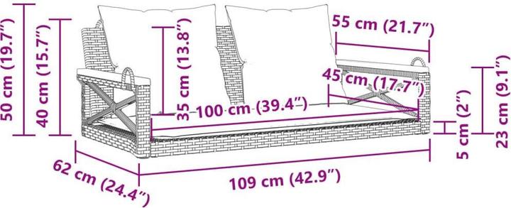 Image du produit vidaXL Ensemble salon de jardin 10 pièces avec coussins