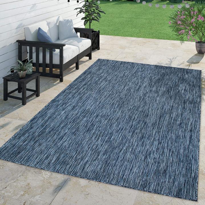 Produktbild TT Home Teppich Outdoor Wohnzimmer Esszimmer Balkon Wetterfest (150 x 80 cm)