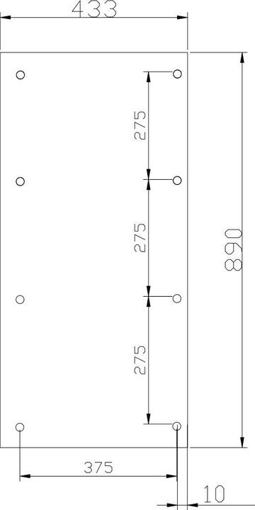 Actual product image GSAB Mounting plate