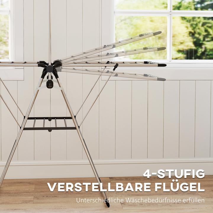 Produktbild Homcom Wäscheständer Edelstahl