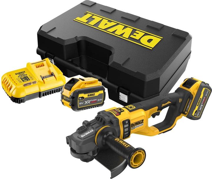 Produktbild DeWalt DCG460X2 FLEXVOLT Accu Haakse Slijper 230mm 54V 9.0Ah in Koffer (230 mm)