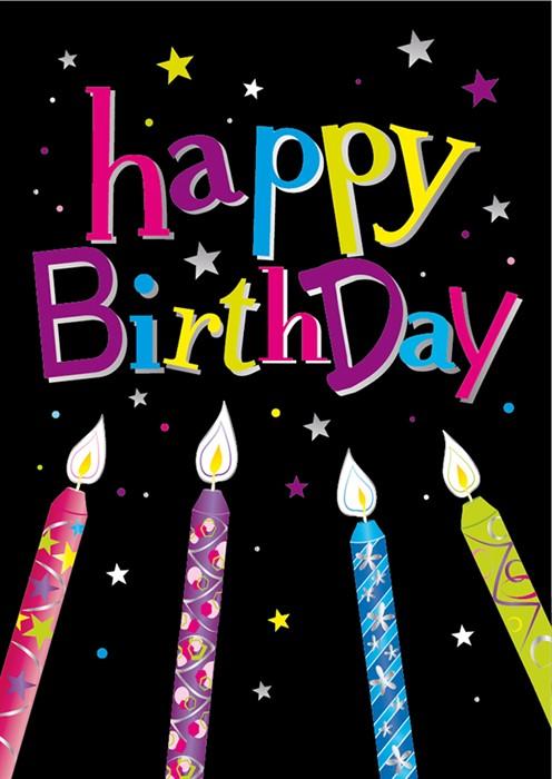 Actual product image Card Group Karte Mini zum Geburstag mit Kerzen