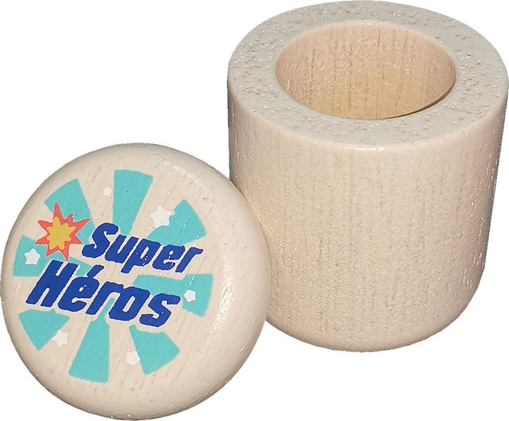 Actual product image Spielba Milk Tooth Tin Super Heros