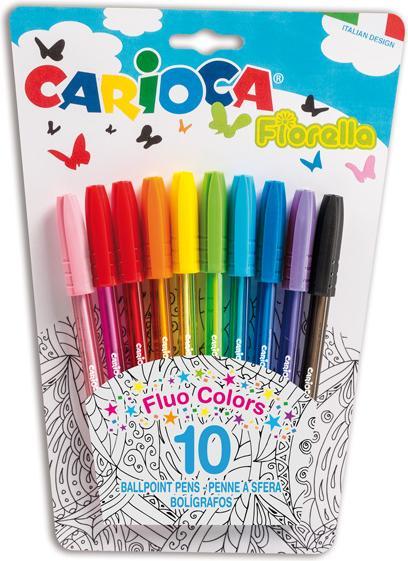 Image du produit Carioca Fiorella Multi Stylo à bille 10 pièce(s) (10x)