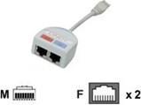 Immagine prodotto Lindy Doppiatore porta UTP, 2 x (RJ45, RJ45 (2x))