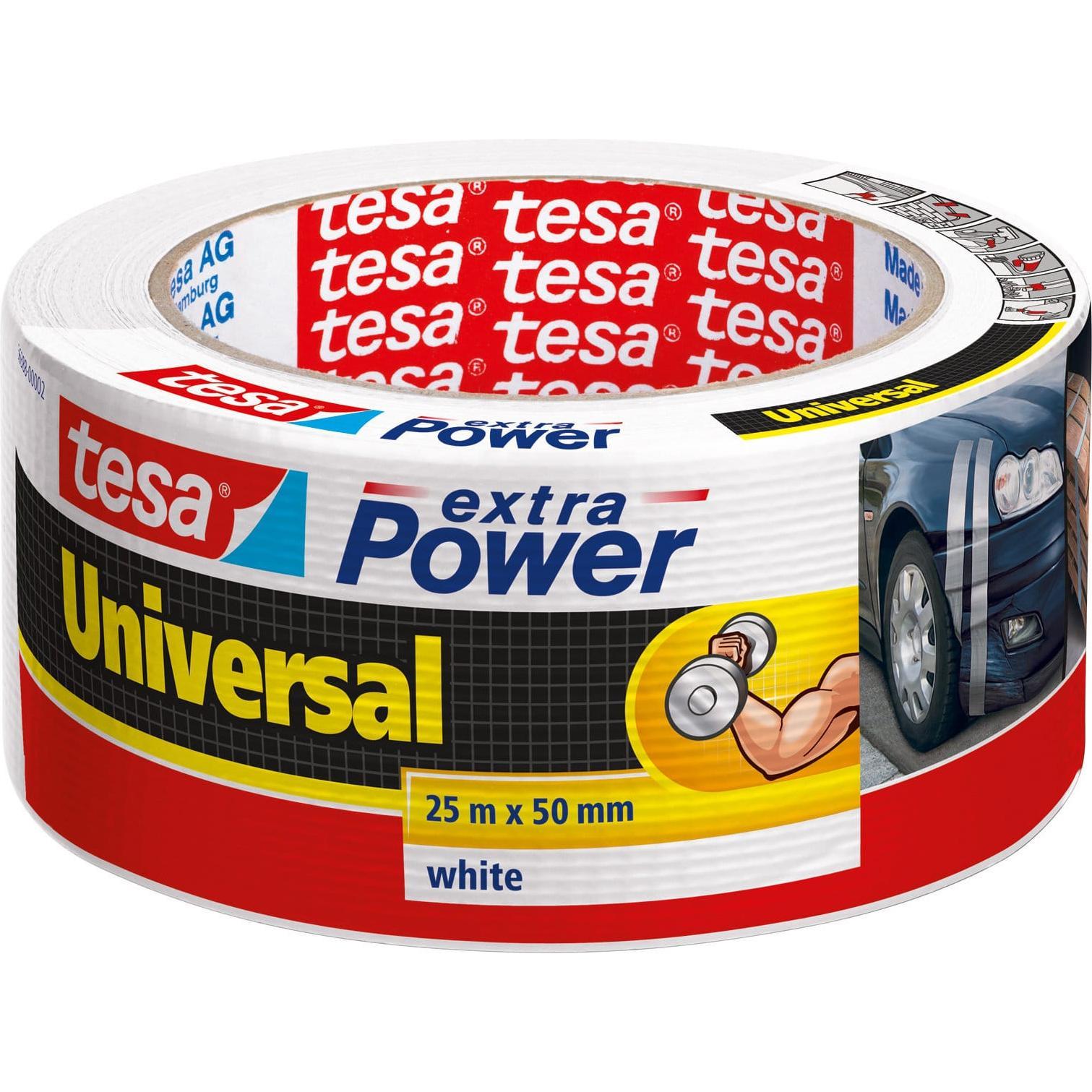 tesa, Klebeband, EXTRA POWER UNIVERSAL Gewebeband, gewebeverstärktes Ductape (50 mm)
