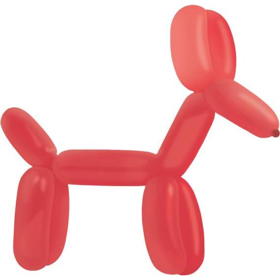 Amscan Ballon de modelage E260 - Rouge pomme