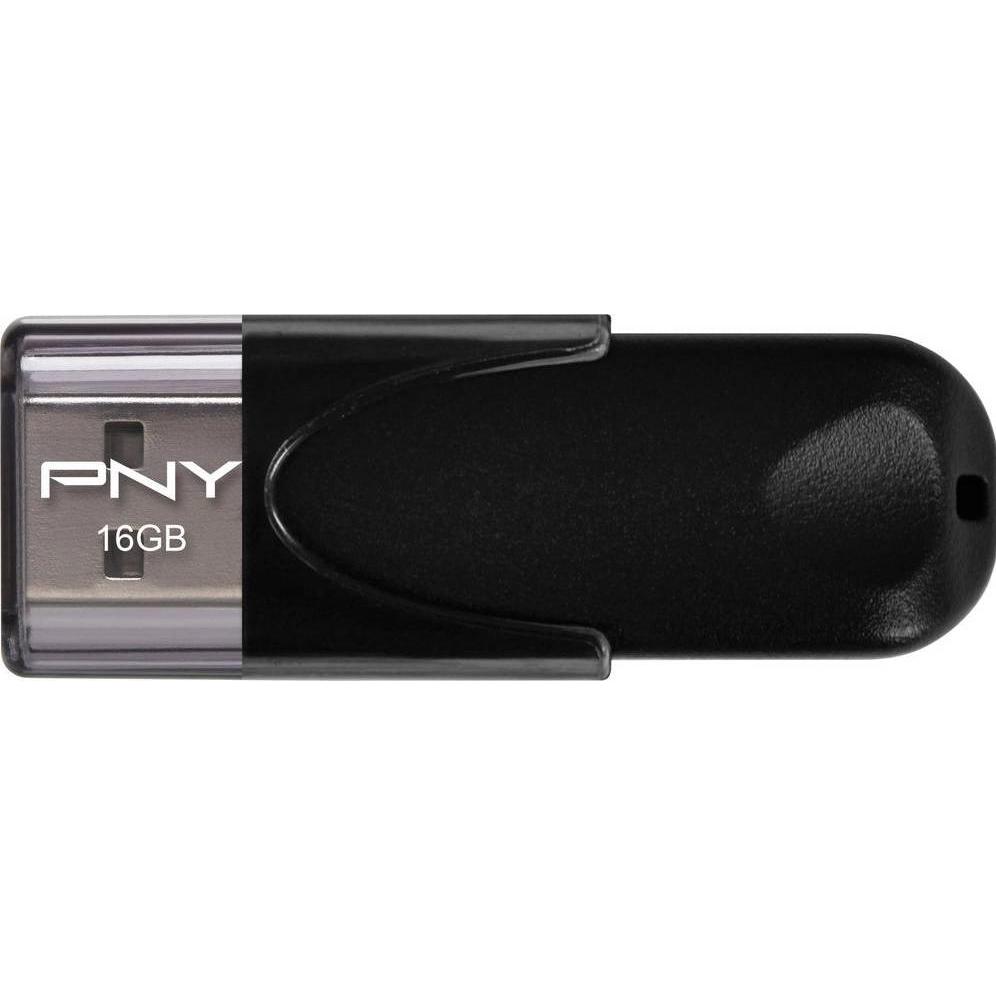 PNY Attaché 4 (16 GB, USB-A, USB 2.0), USB Stick, Schwarz
