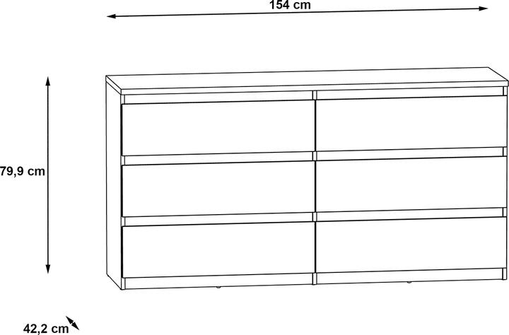 Image du produit Lipo Zoro (154 x 42.50 x 79.90 cm)