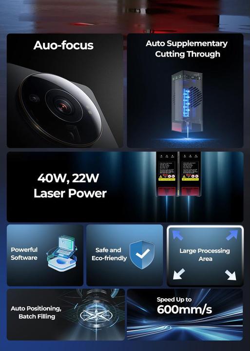 Produktbild Creality Lasergravierer Falcon Pro S 40 W, Drucktechnik: Laser