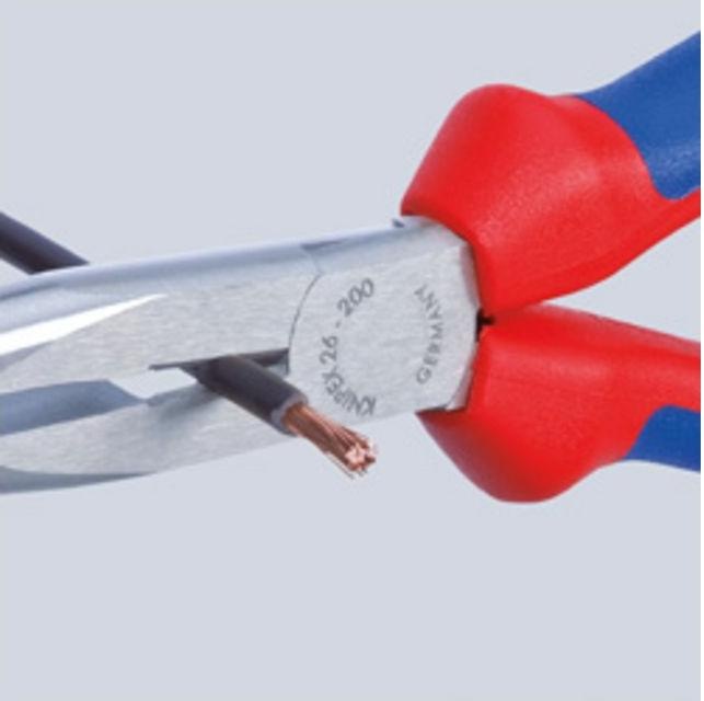 Produktbild Knipex Flachrundzange mit Schneide (200 mm)