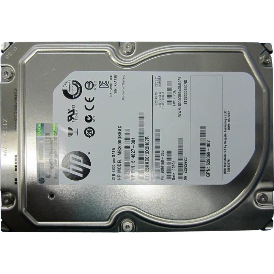Thumbnail - HPE 3Tb 7.2K RPM SATA (3 TB, 3.5"), Festplatte