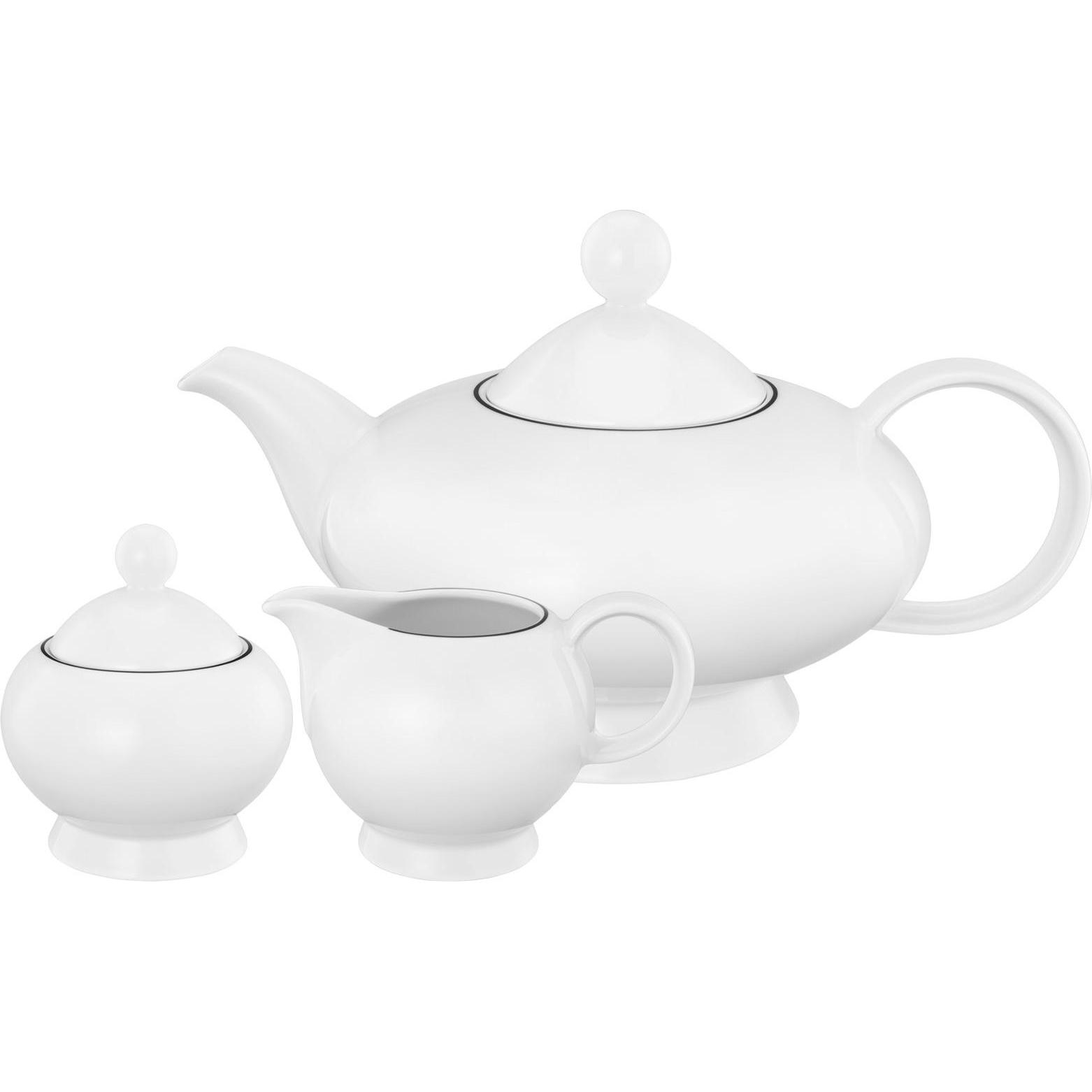 Seltmann, Teekanne, Lido Black Line Teekannen-Set (1.25 l)