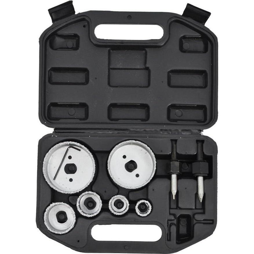 AW Tools, Lochsäge, Awtools Tungsten Hole Set für 9 Zellen 22–73 mm Durchmesser (AW47320) (44 mm, 68 mm, 28 mm, 22 mm, 7...