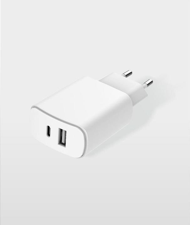 Produktbild Bigben ECO Dual Home Charger USB-A/-C 37W white (37 W, 2 Ports)