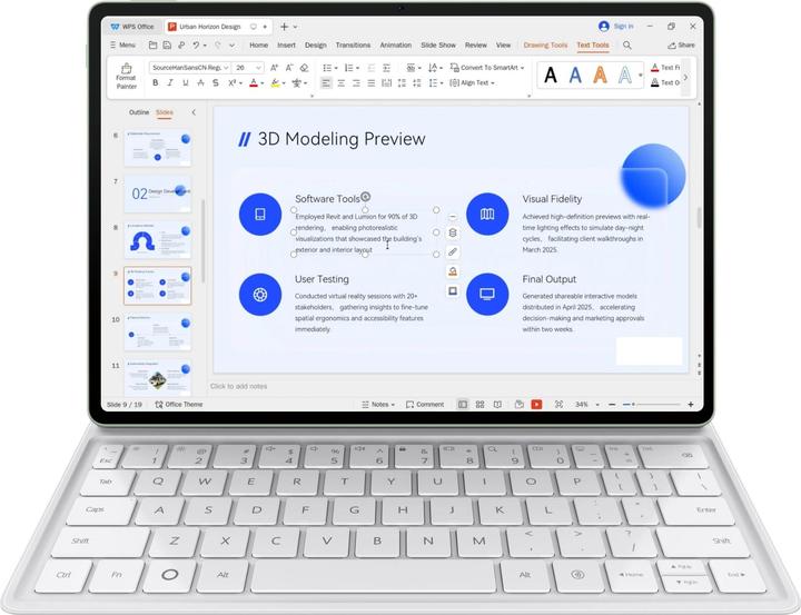 Actual product image Huawei Matepad 12 X (WLAN only, 12", 256 GB, Greenery, Light green)