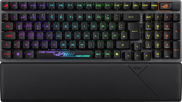 Actual product image ASUS Keyboard ROG Strix Scope II 96 RX Wireless BLK (DE, Wireless, Cable)