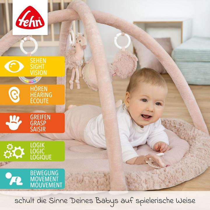 Image du produit Fehn 3-D-Activity-Decke Flamingo, Rose, Material: Polyester