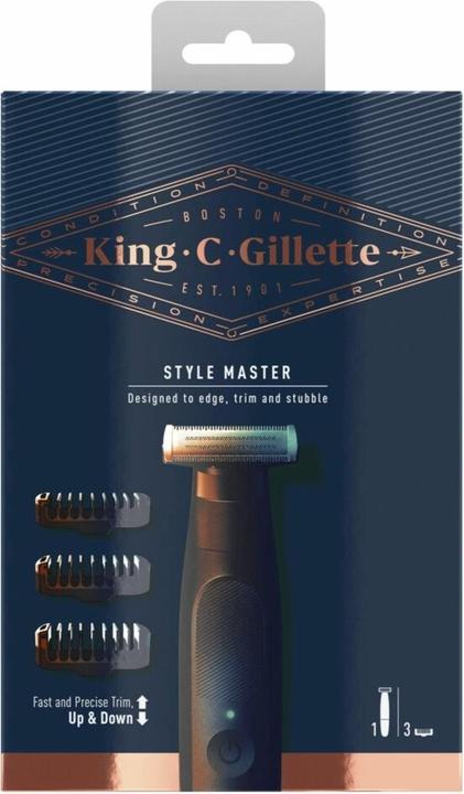 Actual product image Gillette King C, Trimmer + Overlays, 3 pieces