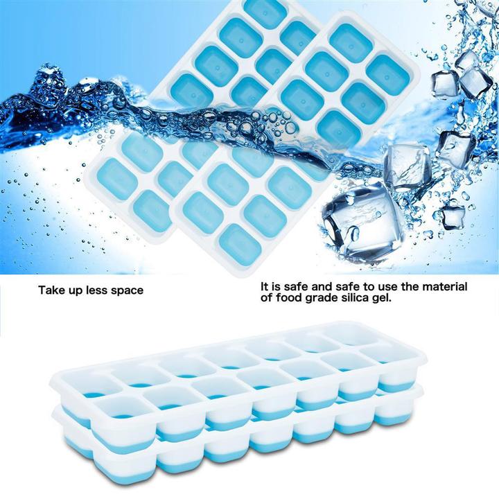Actual product image Intirilife Ice Cube Moulds - Set of 4 à 14 compartments