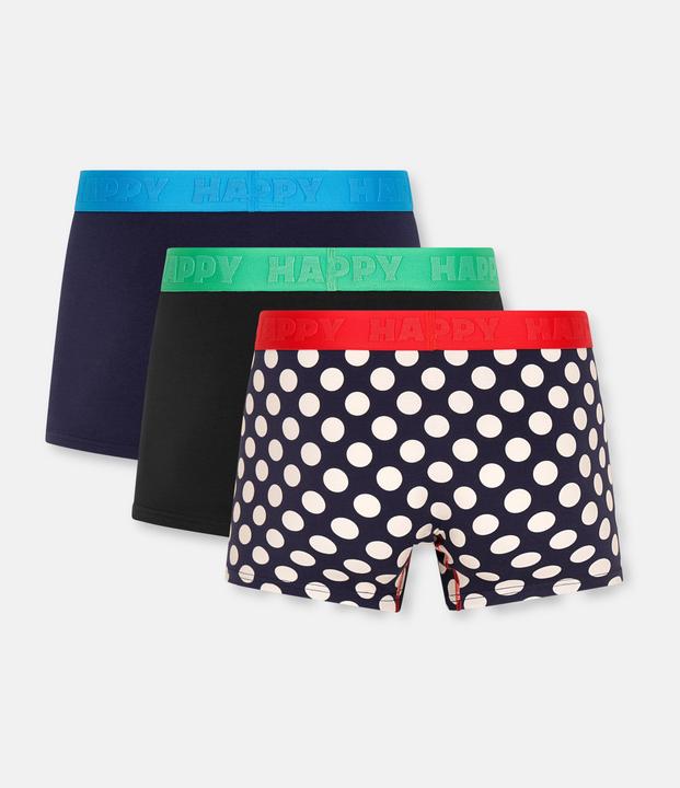 Produktbild Happy Socks 3-Pack Navy Big Dot Short Boxers (S, 3er Pack)