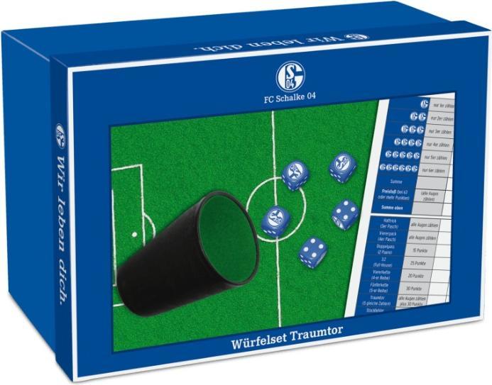 ASS Altenburg 22182485 - FC Schalke 04 dream goal, dice game, ages 6+ (DE edition) (German)