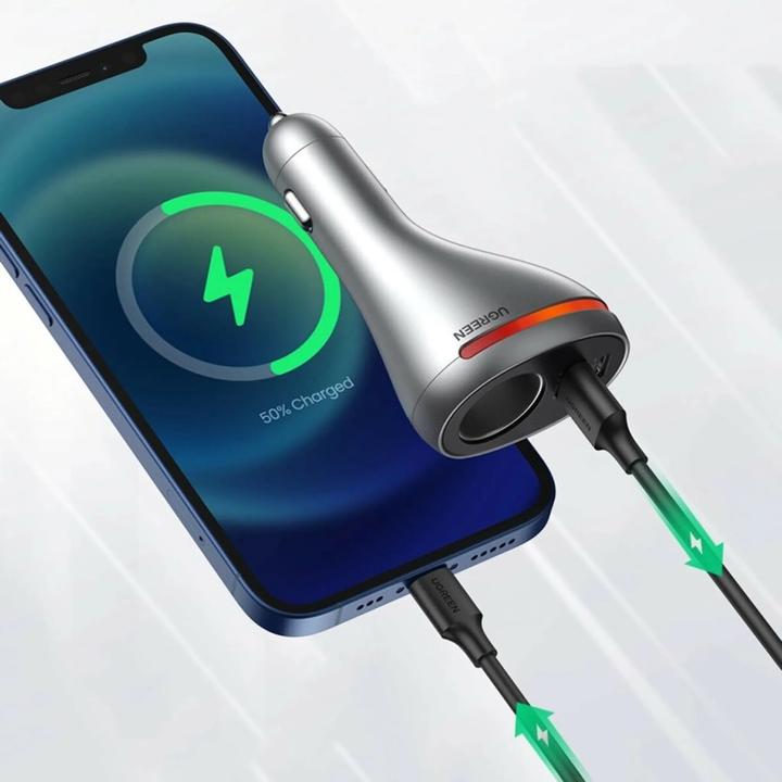 Image du produit Ugreen CD204 Chargeur de voiture avec prise allume-cigare 12V