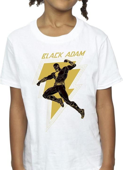 Produktbild Black Adam Golden Bolt Chest TShirt Mädchen (116)