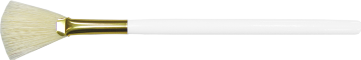 Immagine prodotto Pennello per maschera a ventaglio, bianco, setola naturale, lunghezza 20 cm