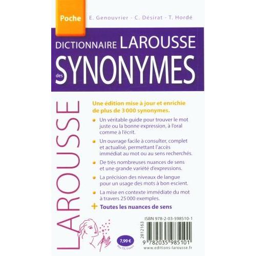 Thumbnail - Genouvrier,E.:Dictionnaire d.synonymes, Schulbücher von Collectif