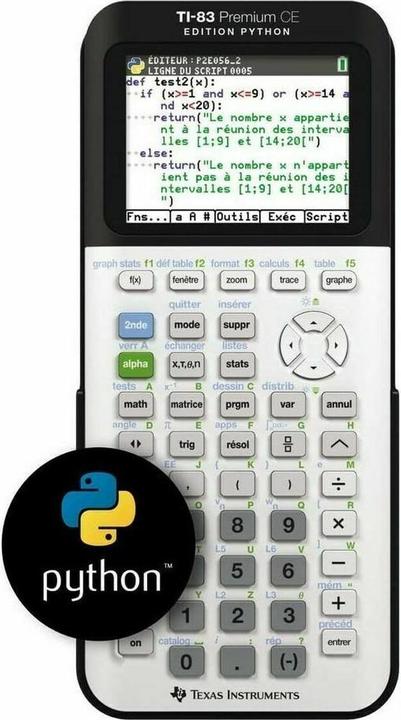 Image du produit TI TI-83 Premium CE Python (Batterie)