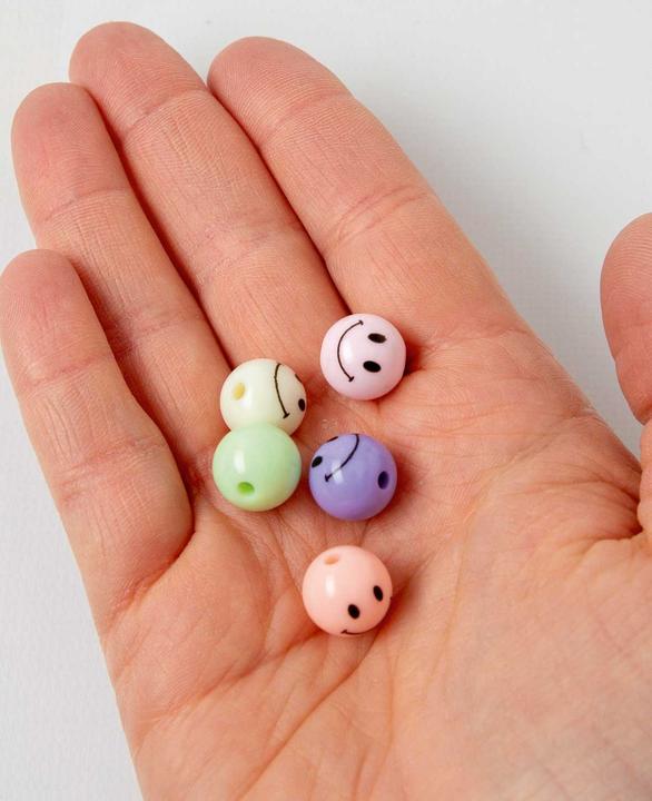 Immagine prodotto I Am Creative Schmuckperlen – Smiley bunt