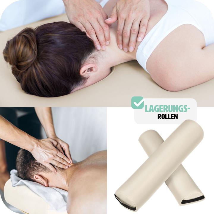 Actual product image tectake Massage Table Set Freddie | Massage table w/ headrest, armrests, face pad & bolster supports