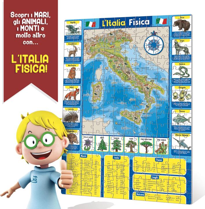 Actual product image Lisciani 80571 - - I'M A GENIUS GEOPUZZLE LA MIA BELLA ITALIA (108 pieces)