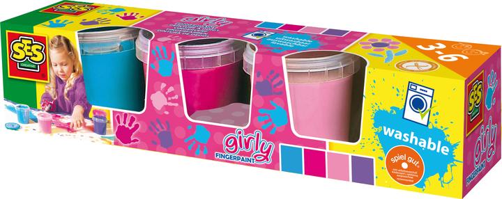 Actual product image Ses Finger paints 4 pieces (Multicoloured, 150 ml)