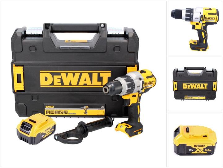 Actual product image DeWalt DCD 996 NT Battery impact drill 18 V 95 Nm Brushless + 1x battery 5.0 Ah + TSTAK - without charger (Rechargeable battery operated)