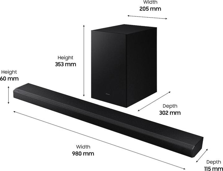 Actual product image Samsung HW-Q700A/ZG (330 W, 3.1.2 Channel)