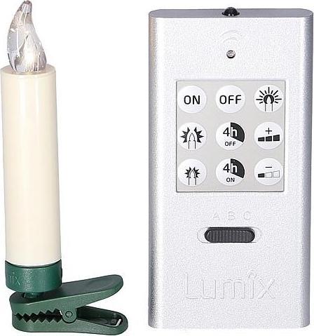 Image du produit Krinner Bougie de Noël à LED pour arbre de Noël - Ensemble de démarrage Superlight (12 x)