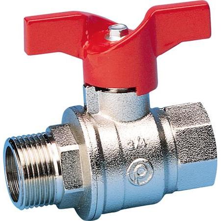 Pettinaroli, Ventil, Kugelhahn 1/2" Muffe/Nippel mit T-Griff