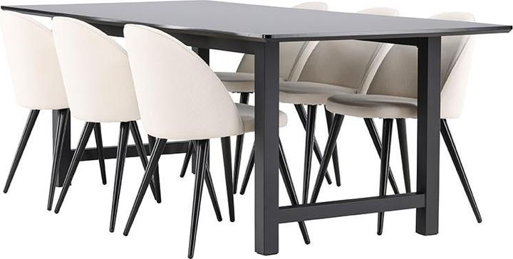 Produktbild Ebuy24 Essgruppe Oslo schwarz (MDF)