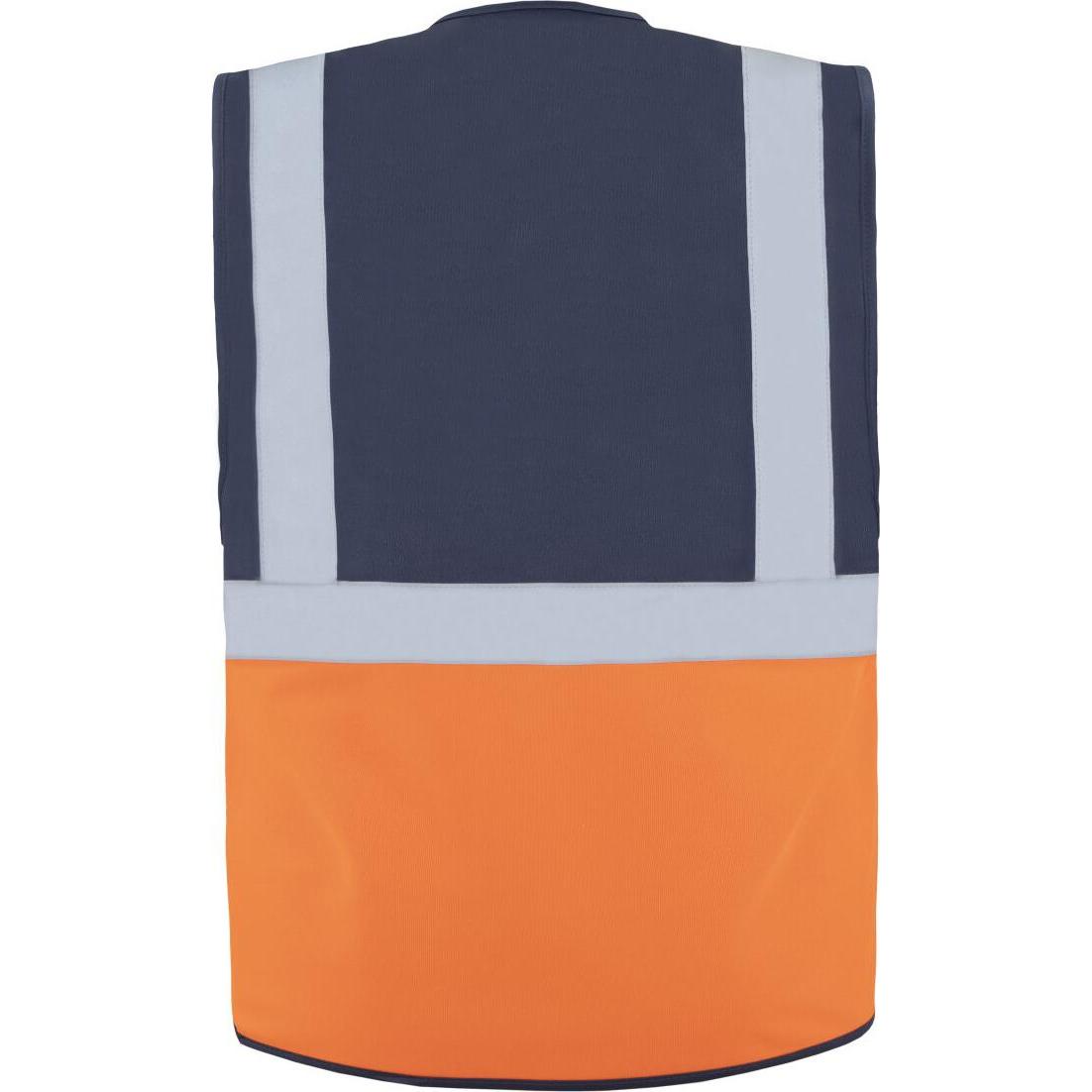 Thumbnail - Korntex, Warnweste + Warnshirt, Warnweste Multifunktional Hamburg M.Blau/Orange mit 360° Sicherheit 5XL EN ISO 17353  KX...