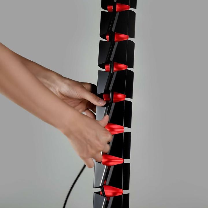 Image du produit NanoRS Nano Rs Organizer Kabli / Maskownica Do Biurka 1345mm Czarno Czerwony Rs125