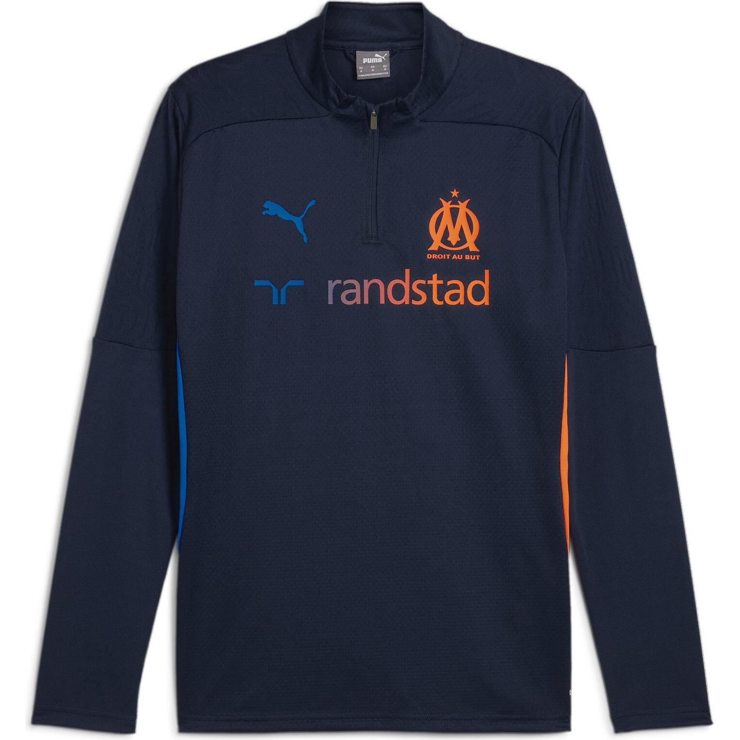 Puma, Herren, Sportshirt, OM Training 1/4 Zip Top (XXL), Blau, XXL