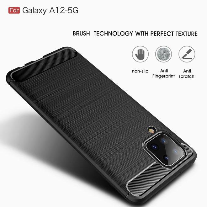 Actual product image MU Style Carbon Fiber TPU Softcase Series (Samsung Galaxy A12)