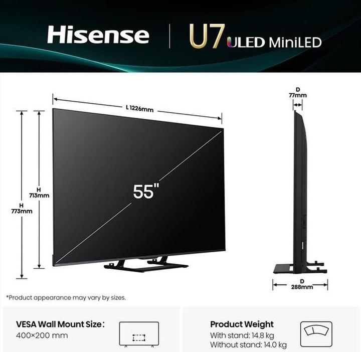 Image du produit Hisense Fernseher ULED (Mini-LED) 55U79Q (55", UQ79, Mini-LED, 4K)