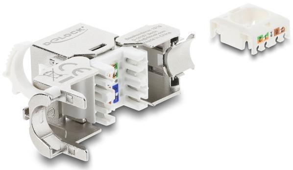 Actual product image Delock Keystone Modul RJ45 Buchse zu LSA Cat.8.1 geschirmt mit (Keystone module)