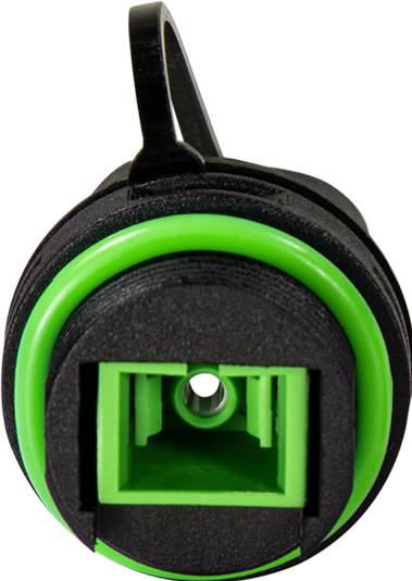 Actual product image LogiLink Waterproof SC-Simplex connector with cable sleeve and protective cap (Network coupling)