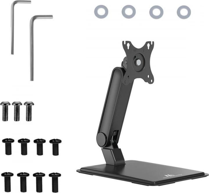Produktbild Maclean Touch Monitor Mount Freestanding with Stand VESA 75x75/100x100 17 -32 max 8kg MC-989 (Boden, 32", 8 kg)