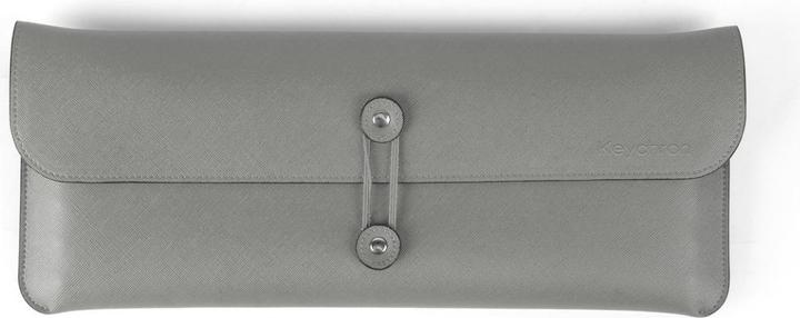 Immagine prodotto Keychron K3 Marsupio da viaggio in pelle saffiano grigio